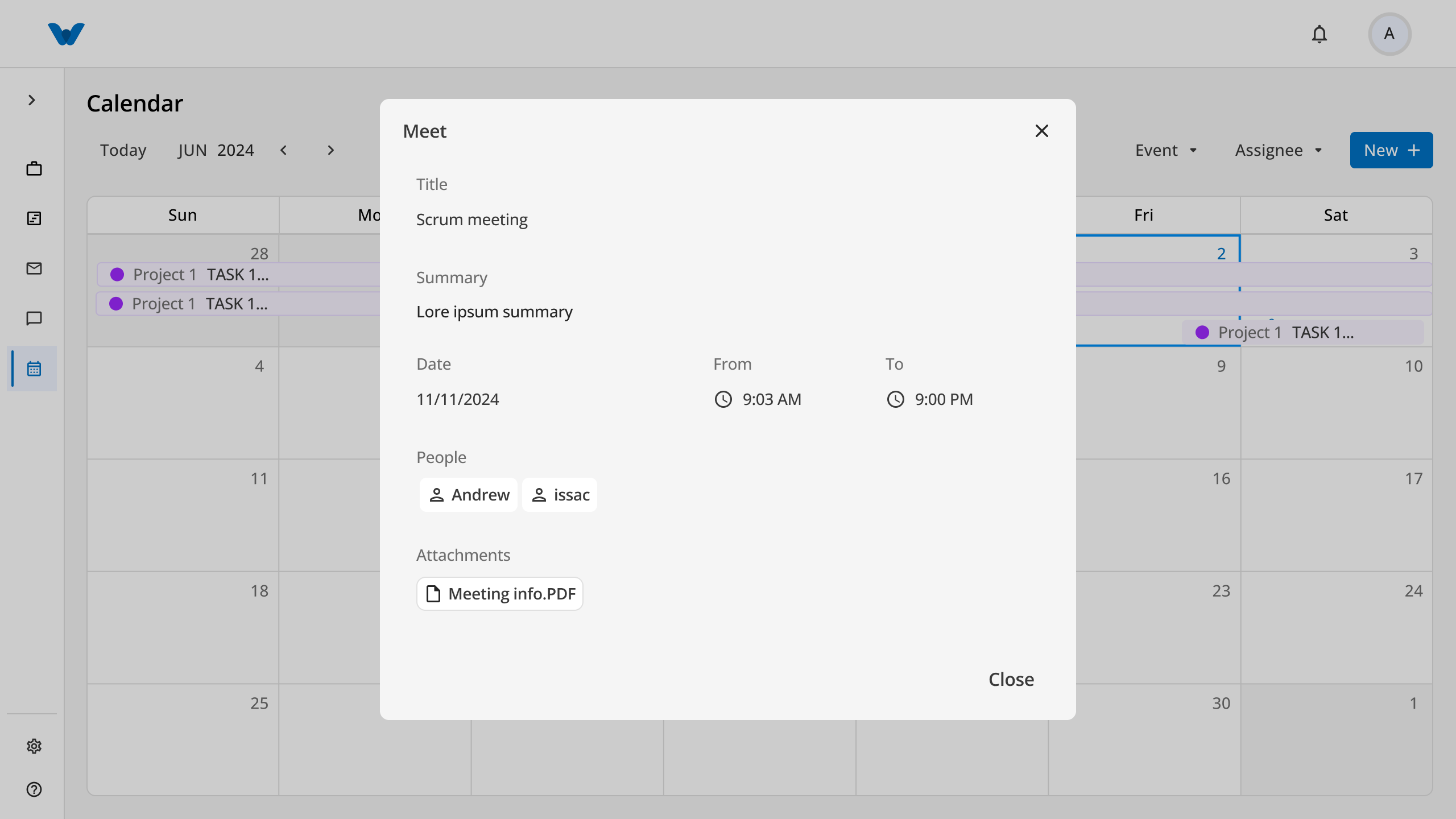 Option B: Creating a Meeting (Meet)