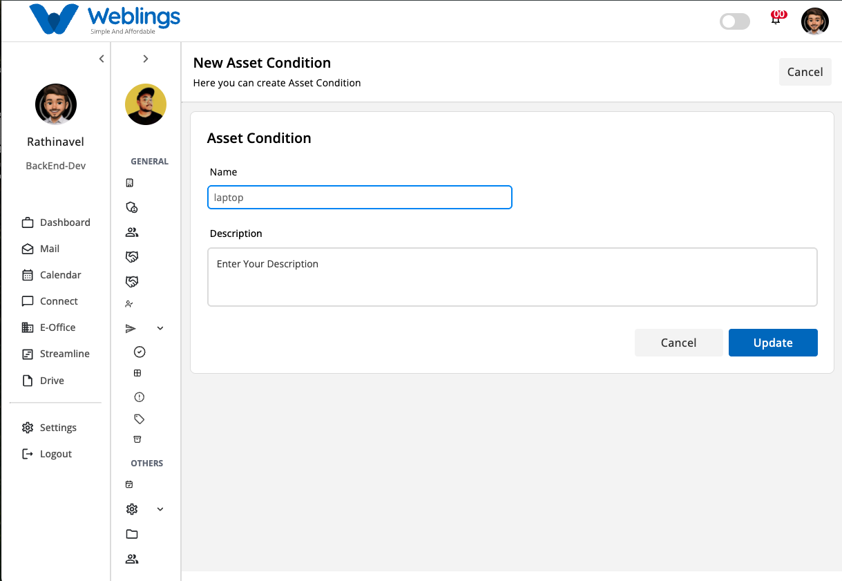 Edit an Asset Condition