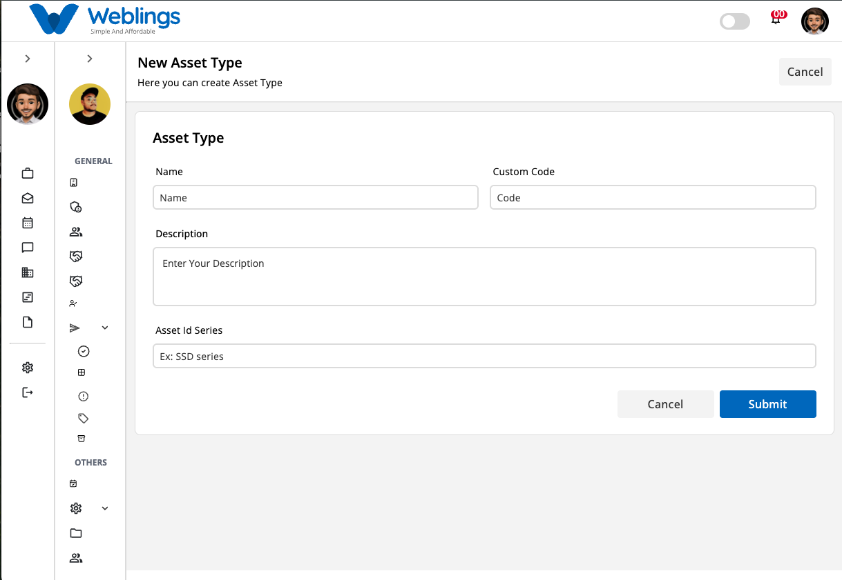 Create a New Asset Type