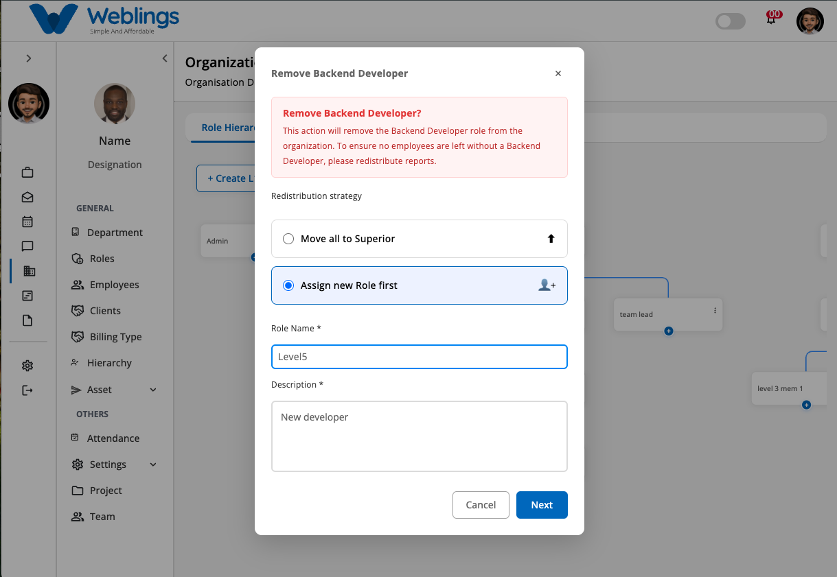 Option 2 — Assign New Role First