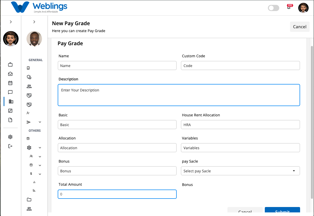 Create a New Pay Grade