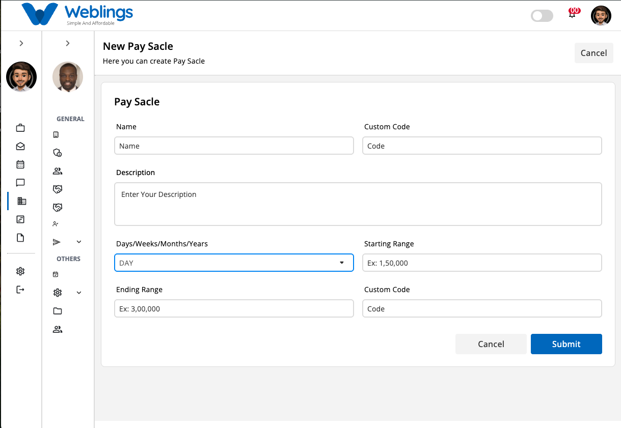 Create a New Pay Scale