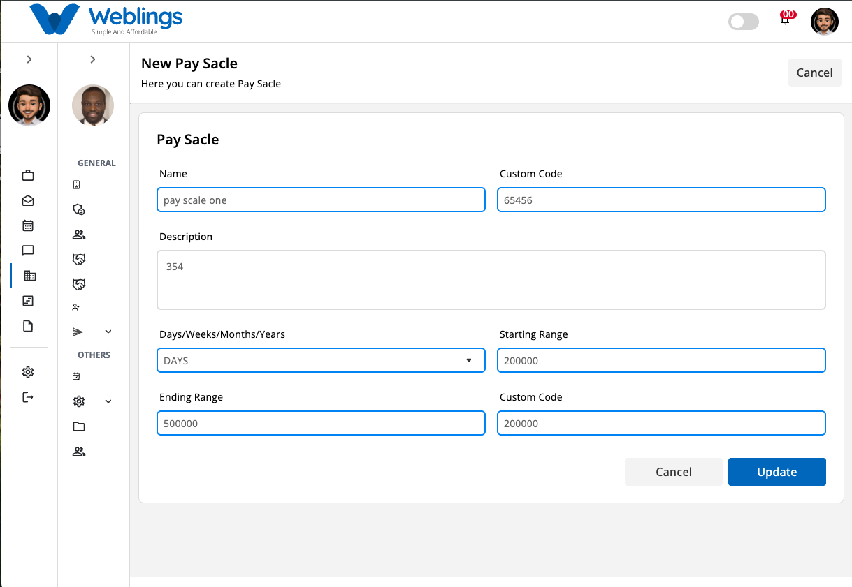Edit a Pay Scale