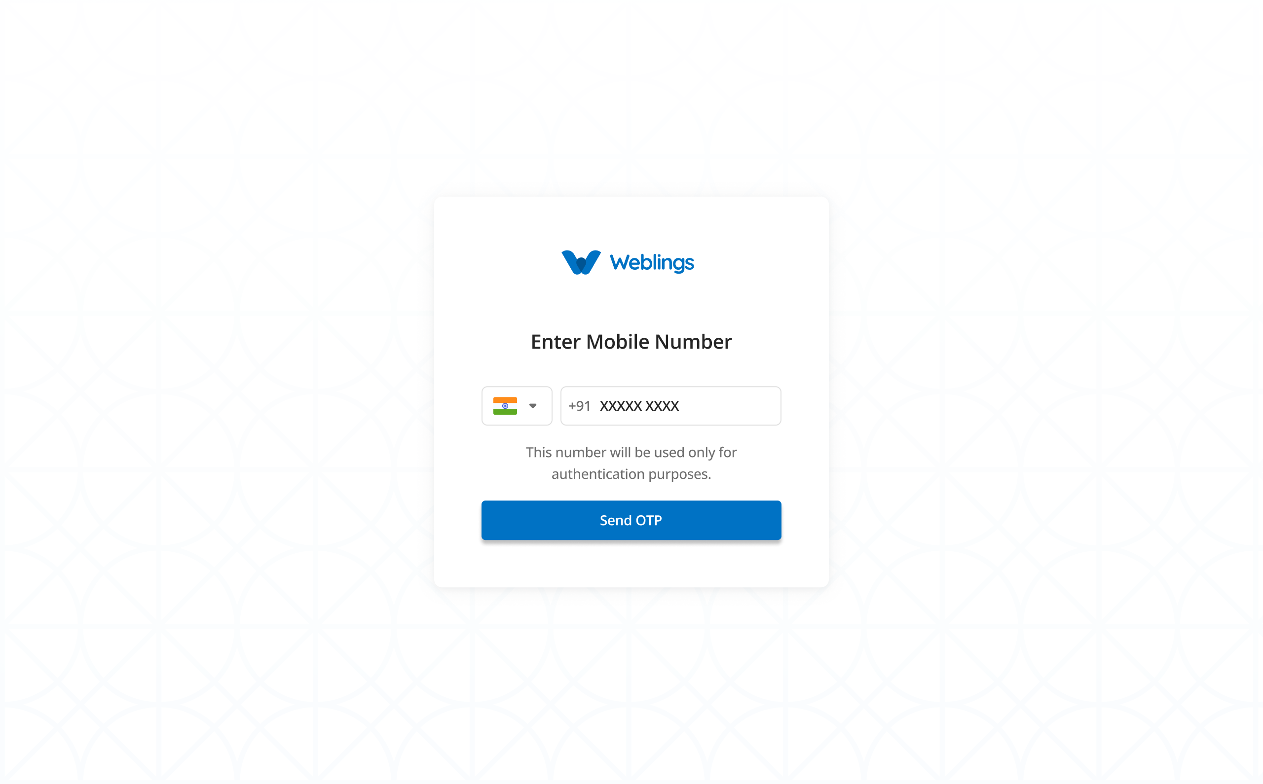 Verify Your Mobile Number