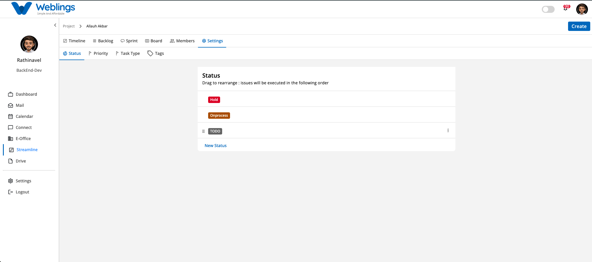 1. Status Management