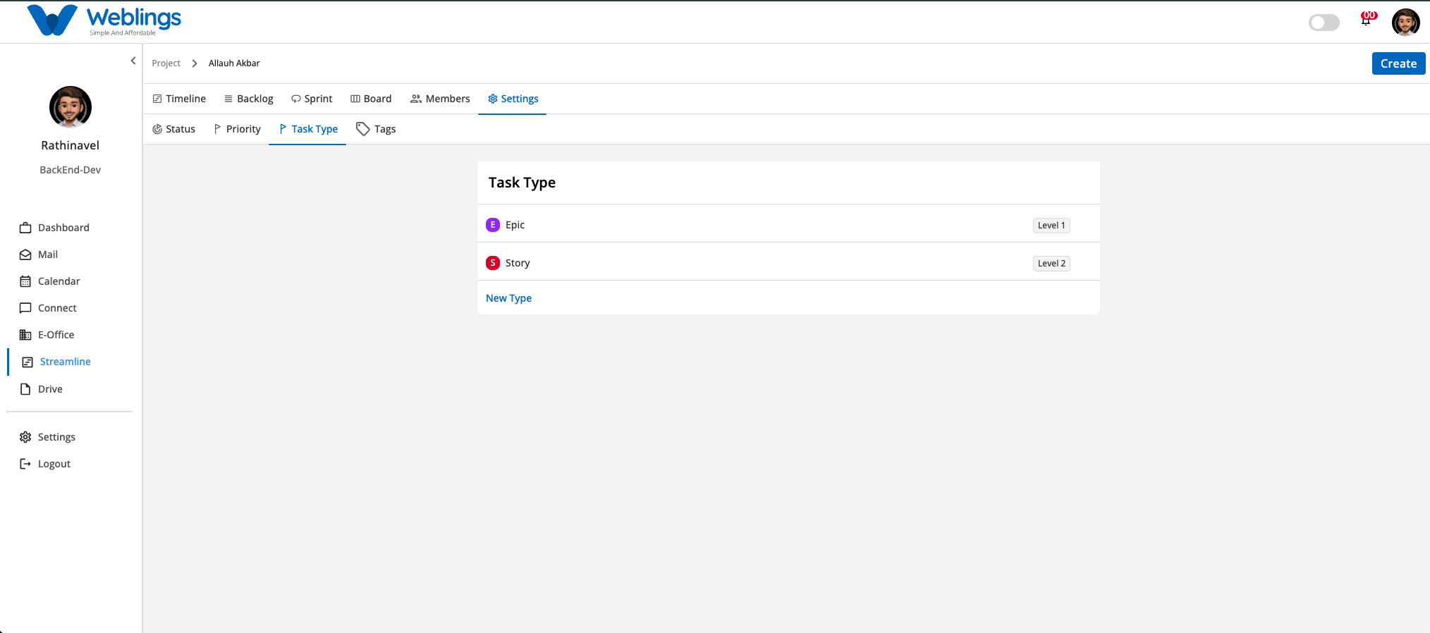 3. Task Type Management