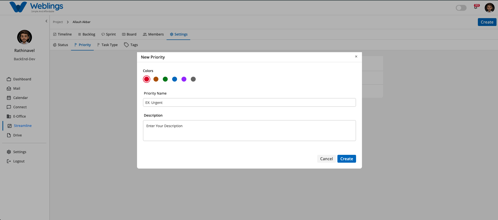 Adding a New Priority