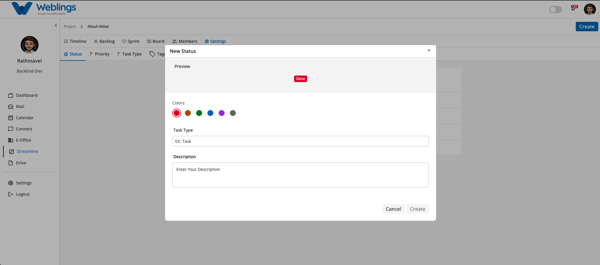 Adding a New Status