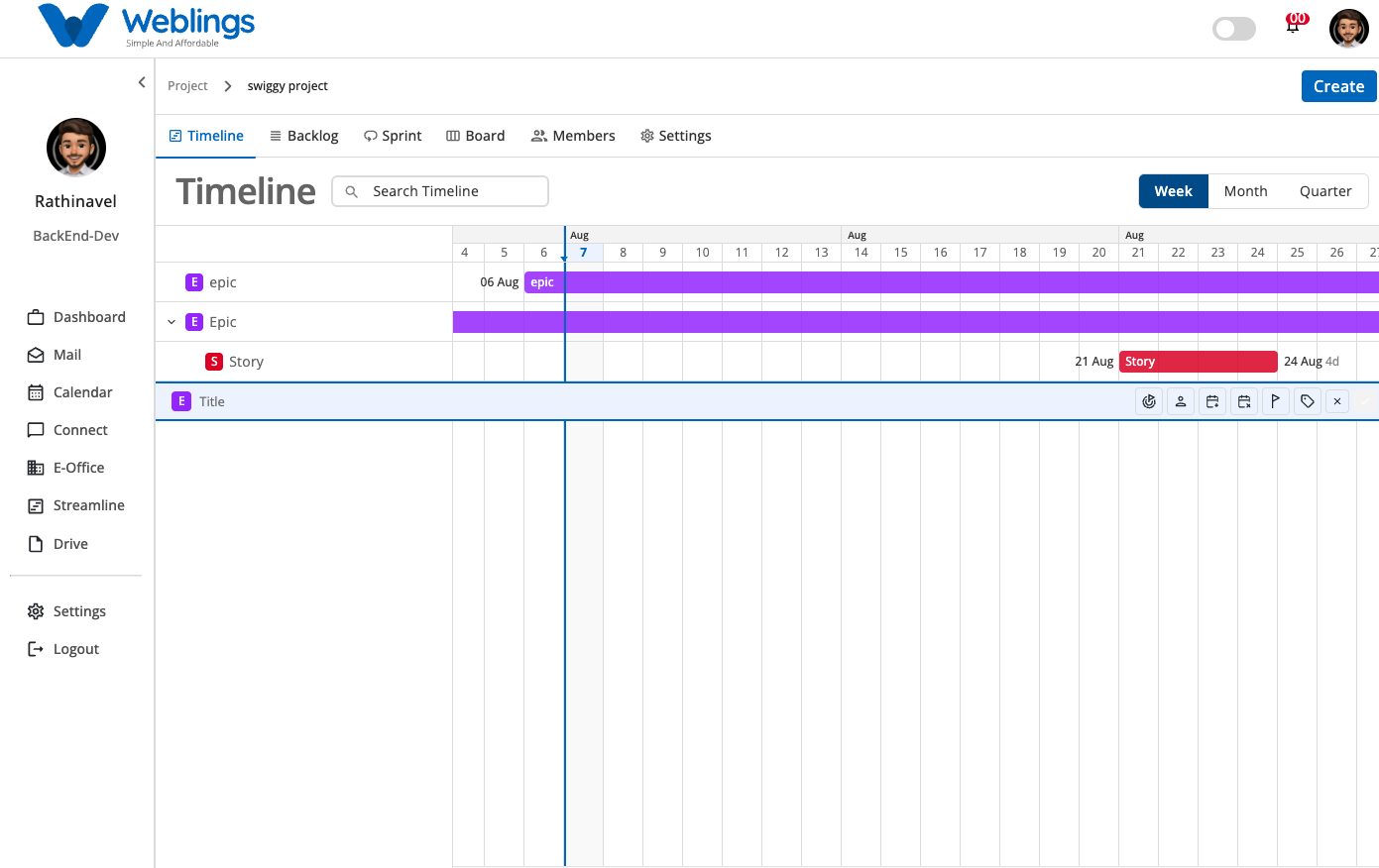 Timeline Management